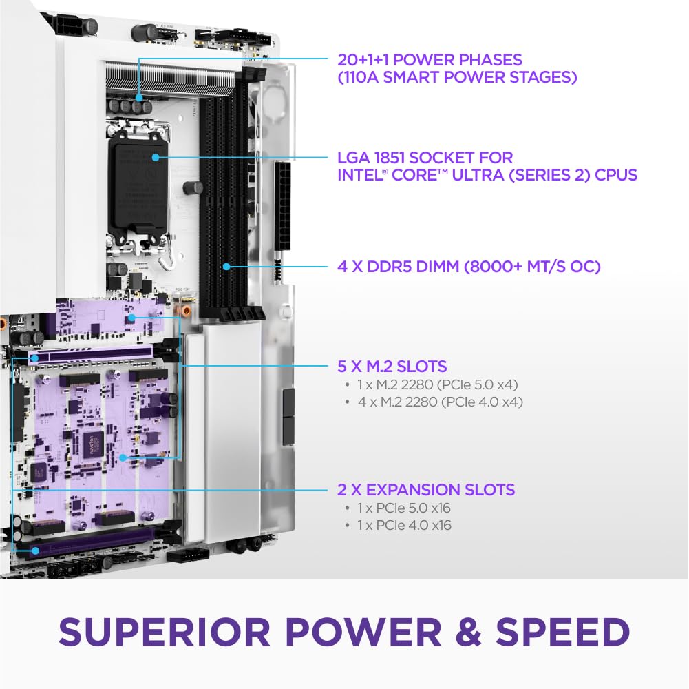 Amazon.com: NZXT N9 Z890 - Intel Z890 LGA 1851 ATX Gaming